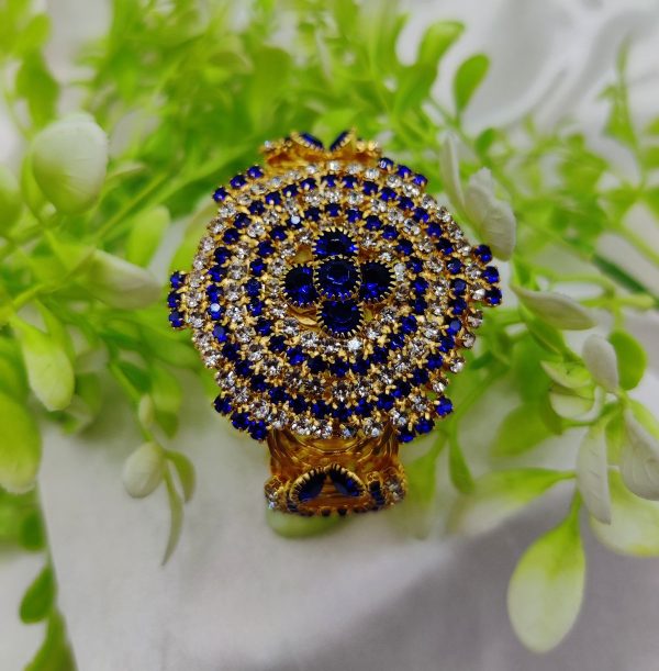 Imported Royal Ruby Crystal Golden Bracelet