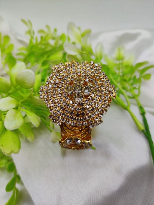 Imported Royal Ruby Crystal Golden Bracelet
